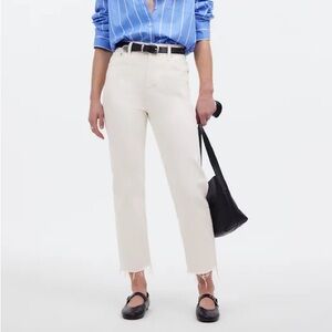 Madewell 90s straight crop Jeans in white